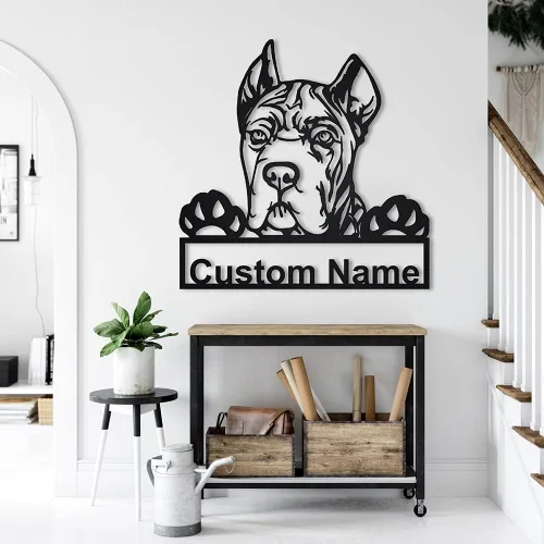 Vista 38 de Letrero de madera personalizado de perro Airedale Terrier Letrero de madera personalizado Airedale Terrier Airedale Terrier divertido Regalo