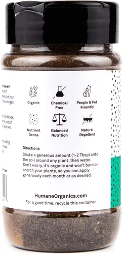 Vista 8 de Humane NutriDense - Alimentos para plantas de interior, fertilizante orgánico multiusos para plantas de interior (5 onzas)