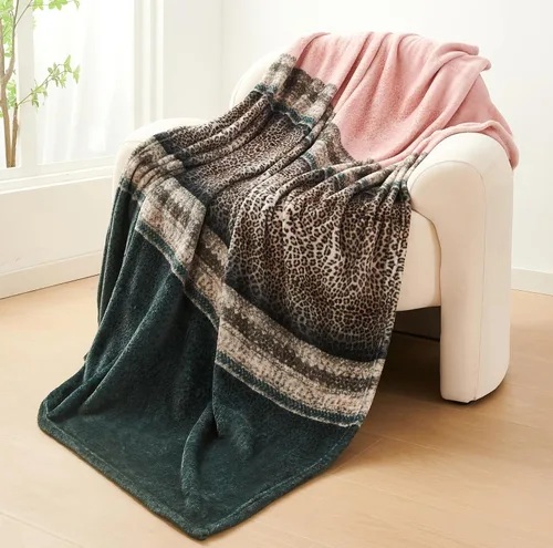 Vista 11 de HYSEAS cobija, terciopelo, sólidos Micro felpa cobija, 50 por 60-pulgadas