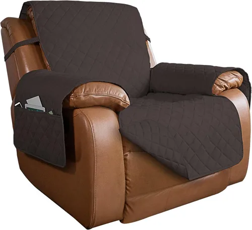 Vista 177 de PureFit - Funda de sofá acolchada reversible, protector de muebles impermeable, funda de sofá lavable con espuma antideslizante y correas elásticas