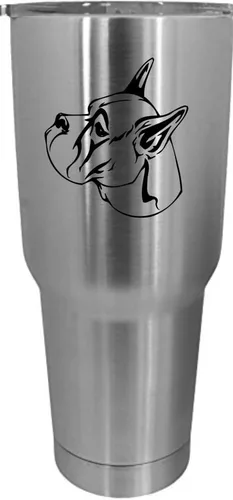 Vista 459 de Cairn Terrier - Vaso grabado con temática de perro, 30 onzas