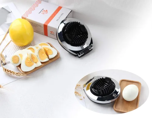 Vista 9 de Cortador de huevos de acero inoxidable multifunción Huevos duros duros Lavavajillas Cortador de huevos de alta resistencia Ayudante de cocina
