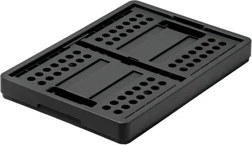 Vista 3 de Clax® caja caja plegable cesta 48 cuartos de galón (12 galones) negro
