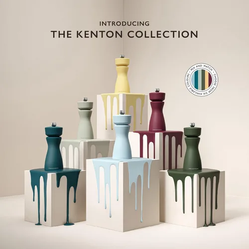 Vista 8 de Cole & Mason Kenton - Molinillo de sal y pimienta, molinillo manual recargable con mecanismo de cerámica ajustable, accesorio de comedor