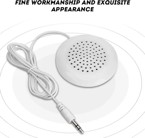 Vista 6 de GOWENIC Mini altavoz estéreo portátil, nuevo altavoz de almohada suave DIY con HD y sonido suave único, 0.138 in para MP3 MP4 teléfono reproductor