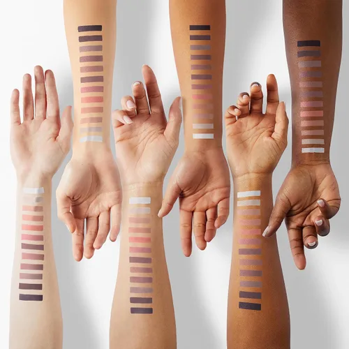Vista 4 de Paleta de Sombras de Ojos de 12 Colores Maquillaje Colores Nude Naturales Nude Mate Shimmer Brillo Glitter Pigmento Conjunto de Paletas de Sombra