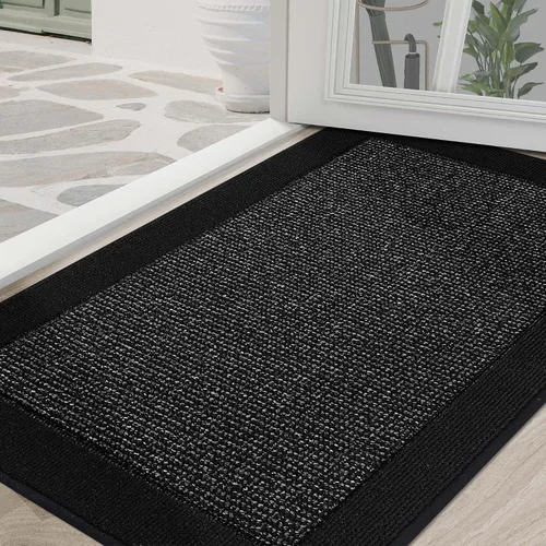 Vista 10 de BEQHAUSE Tapete para puerta interior de 20 x 32 pulgadas, tapete antideslizante para entrada, lavable, resistente a la suciedad, tapete