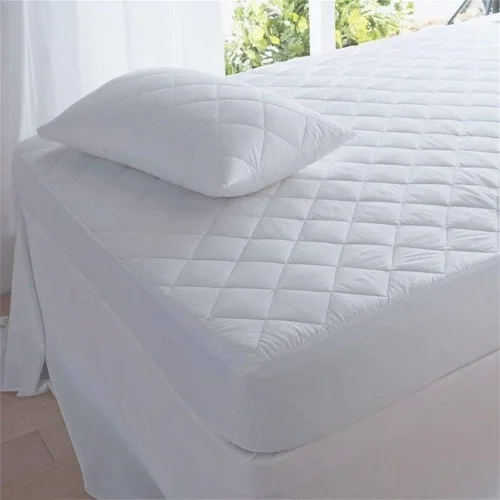 Vista 6 de Protector impermeable algodón de colchón, ajustable, Blanco, gemelo