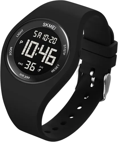 Vista 3 de FANMIS Reloj deportivo digital de moda para mujeres y hombres, reloj deportivo electrónico al aire libre Militar multifunción luminoso impermeable