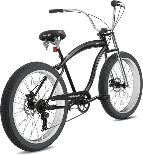 Vista 8 de Tracer Avalon 26 & 29 Inch Beach Cruiser Bike Negro mate