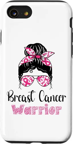 Vista 18 de iPhone 16 Breast Cancer Warrior Breast Cancer Awareness Case