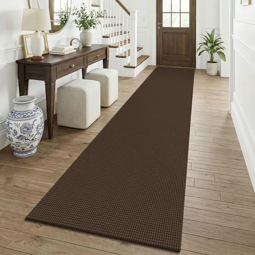 Vista 153 de KOZYFLY - Tapete para puerta de interior, lavable, pequeña, antideslizante, con respaldo de goma, felpudo de algodón para el hogar, color negro