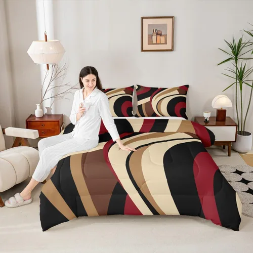 Vista 51 de Castle Fairy Juego de edredón con diseño de gato lindo para niños, tamaño twin, juego de ropa de cama con hojas de flores, luna, noche y cielo