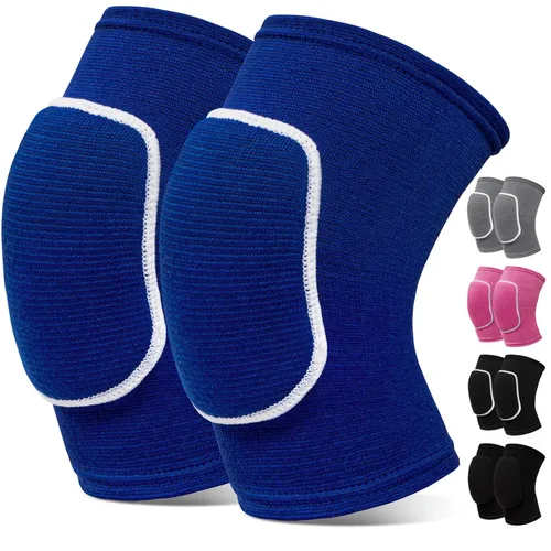Vista 9 de Rodilleras de voleibol para mujeres, hombres, niños y niñas, rodilleras para baloncesto, voleibol, fútbol, baile, yoga, tenis, correr, ciclismo