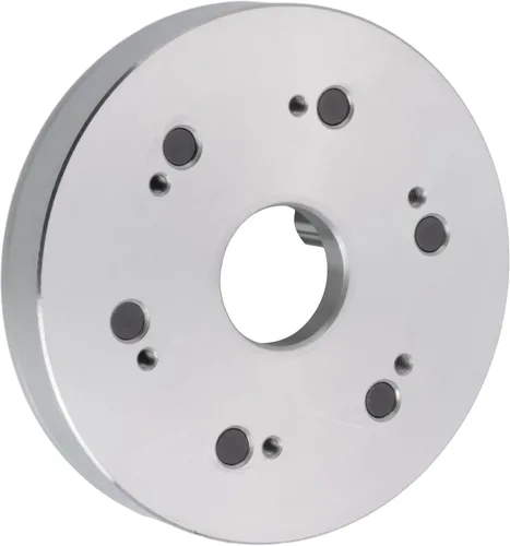 Vista 5 de CME Portabrocas de torno independiente de 4 mordazas de 5 pulgadas con placa de respaldo semiacabada Camlock D1-5, máquina para adaptarse a