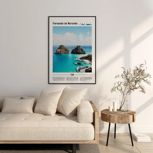Vista 7 de Póster de Fernando De Noronha, impresión de Fernando De Noronha, arte de pared, impresión de viaje, pintura al óleo, póster de pintura al óleo, 507