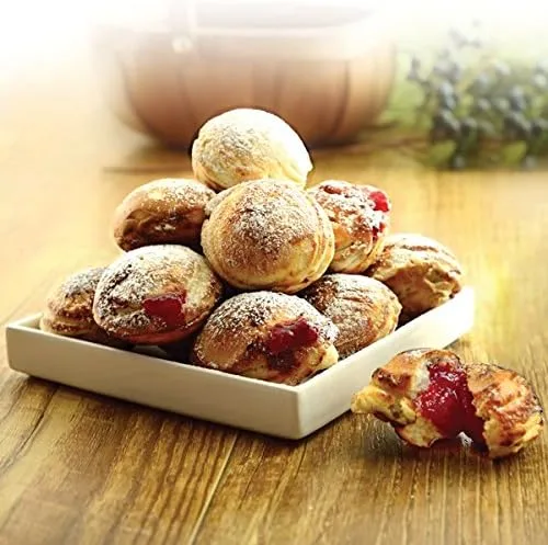 Vista 6 de Ebelskiver - Sartén para panqueques danesa Aebleskiver, Aebleskivers, color negro