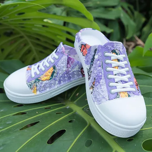 Vista 4 de CERYTHRINA Zapatos de jardín, zuecos de secado rápido, pantuflas para caminar, ligeras, para la lluvia, playa, verano, piscina, zapatos de agua