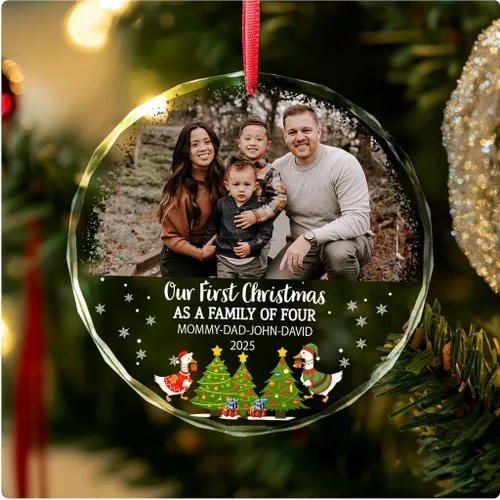 Vista 13 de Adorno de Primera Navidad Personalizado para Bebés 2025 Niña, Primeros Regalos para Bebé 02 B6