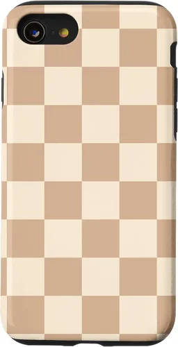 Vista 18 de Light Beige Classic Checkered Big Checkerboard Case for iPhone 17