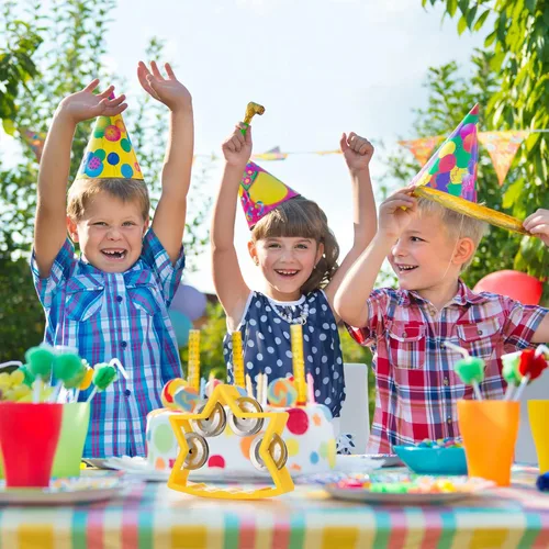 Vista 6 de Paquete de 20 panderetas de percusión de plástico para niños, pandereta
