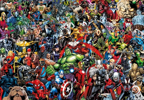 Vista 2 de Puzzle 1000 PZAS. Marvel Imposible