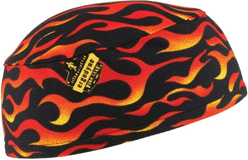 Vista 6 de Gorro de alto rendimiento Ergodyne Chill-Its 6630 para absorción de la humedad, color azul
