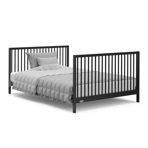 Vista 9 de Graco Teddi - Cuna convertible 5 en 1 con cajón, color negro