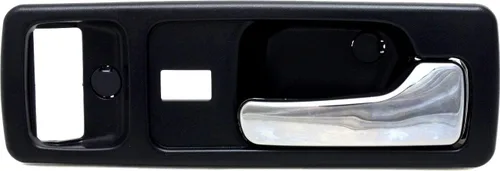 Vista 2 de Garage-Pro Juego de manijas de puerta interior compatibles con Honda Accord 1990-1993 Bisel azul oscuro con palanca cromada, con orificio