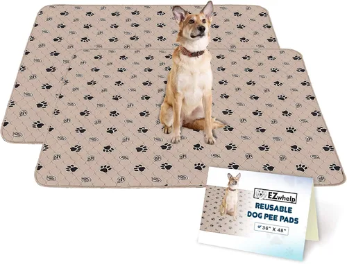 Vista 9 de EZwhelp Almohadillas reutilizables para orina de perro, lavables e impermeables para entrenamiento de orinal o partos, almohadilla para cachorros