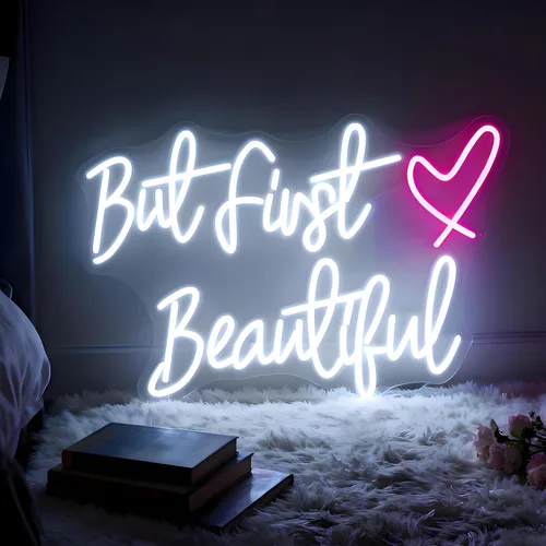 Vista 8 de Letrero de neón con texto en inglés "That's Amore", luz decorativa alimentada por USB, para dormitorio, sala de estar, hogar, mesa de pared