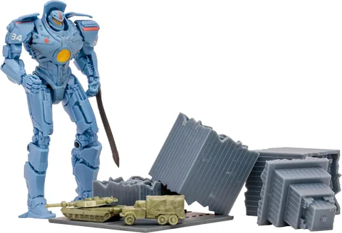 Vista 4 de Pacific Rim McFarlane Toys Gipsy Danger (Jaeger) - Figura de 4 pulgadas con cómic