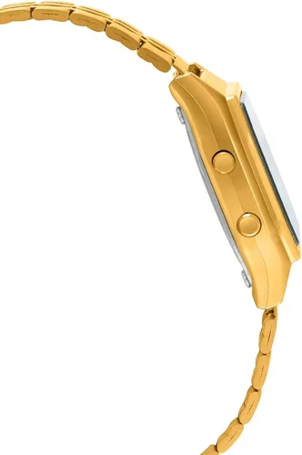 Vista 3 de Casio LA680WGA-1B Reloj de cuarzo de metal dorado para mujer Oro Digital