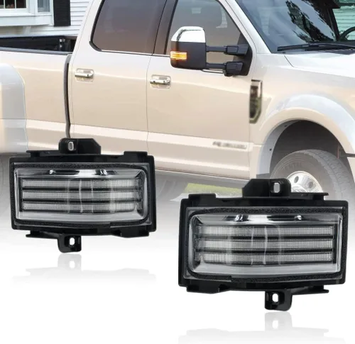 Vista 7 de Lámpara LED de Marcador de Espejo Lateral para Ford F150 F250 F350 F450 F550 2018-2022 2023 2024 2025 Super Duty Switchback Luz de Conducción