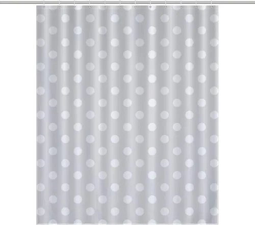 Vista 76 de Juego de 3 alfombras de baño con diseño de lunares, color azul aguamarina, antideslizante, con contorno en forma de U y tapa de inodoro
