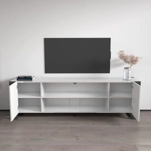 Vista 4 de Woody EF - Soporte de TV de 77" (blanco/gris)