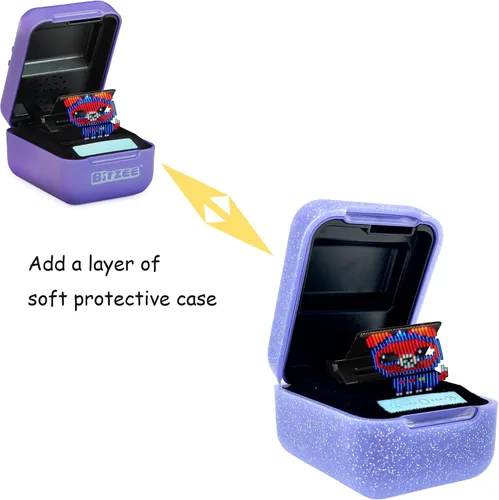 Vista 4 de Funda de silicona compatible con Bitzee Digital Pet Interactive Virtual Toy, funda protectora para mascotas electrónicas virtuales Bitzee