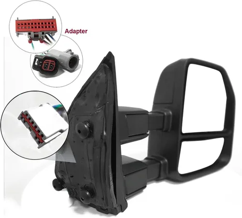 Vista 6 de Espejos de Remolque compatibles para Ford F250 F350 F450 F550 Super Duty Truck 1999-2016 Espejos Laterales con Luz de Señal de Giro Eléctricos