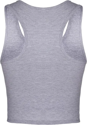 Vista 4 de Camisetas cortas de 3 piezas para mujer, camisetas de entrenamiento, básicas, recortadas, sin mangas, espalda cruzada, deportes, gimnasio