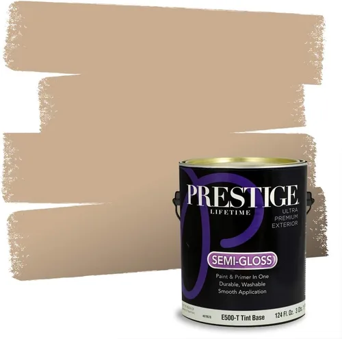 Vista 12 de Pintura 2 en 1, para primera mano y para exterior, de Prestige Paints, E100-N-1120BM