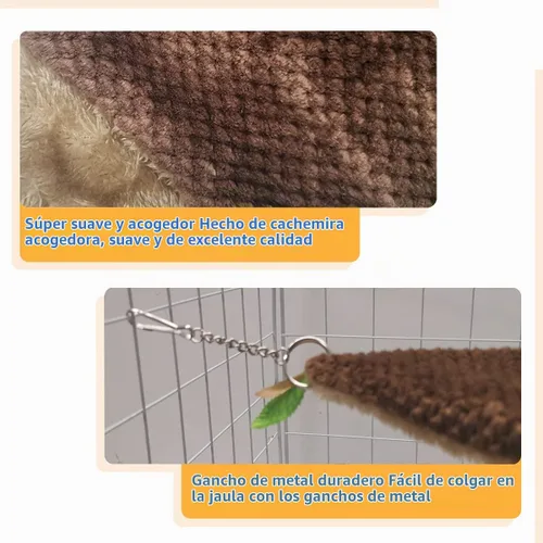 Vista 6 de LEFTSTARER Hamaca de conejillo de indias, hurón, rata de juguete, jaula de animales pequeños, accesorios para túnel y litera para rata, hurón