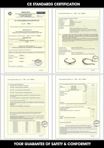 Vista 3 de voltX 'Constructor' - Gafas de seguridad de lectura bifocales (Transparente +1.0 Dioptrías) Certificadas ANSI Z87.1+ & CE EN166F / Gafas