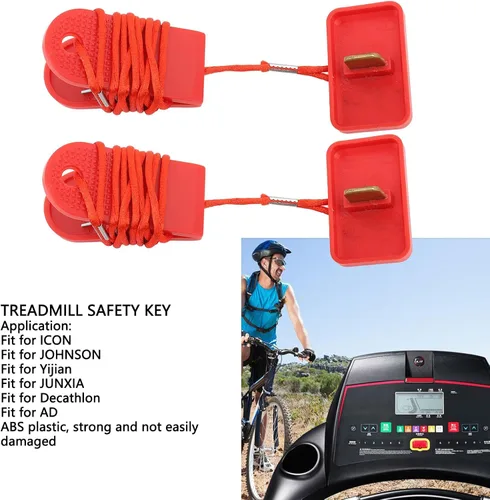 Vista 3 de Llave de seguridad para cinta de correr, interruptor de parada de emergencia universal para la mayoría de las cintas de correr