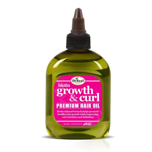 Vista 8 de Difeel Aceite para el cabello Biotin Growth & Curl Premium, 2.5 oz.