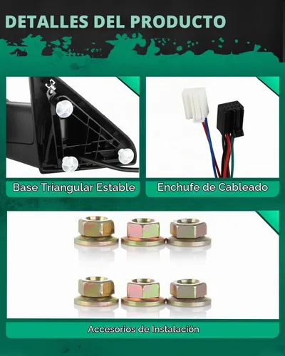 Vista 5 de SCITOO Espejos de remolque aptos para Dodge para Ram Accesorios exteriores Espejos compatibles 2009-2016 para Ram 1500 2500 3500 con sensor