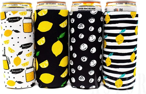 Vista 3 de Fundas delgadas para enfriar latas Fundas delgadas de neopreno aisladas para latas Enfriador de latas delgadas para seltzer duro Enfriadores