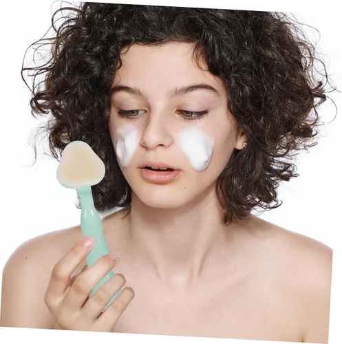 Vista 3 de Beavorty Cepillo de lavado facial Limpieza de aceite Eliminar piel muerta Cepillo de lavado exfoliante Cepillo facial de mano Cepillo facial