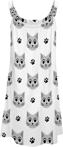 Vista 5 de Camisón de playa para mujer, camisón suave para dormir, pijama holgado y cómodo