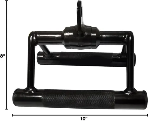 Vista 9 de qibylift Barra desplegable LAT, barra de presión recta giratoria en forma de V, cuerda de tríceps, accesorio de cable de mango de doble fila D