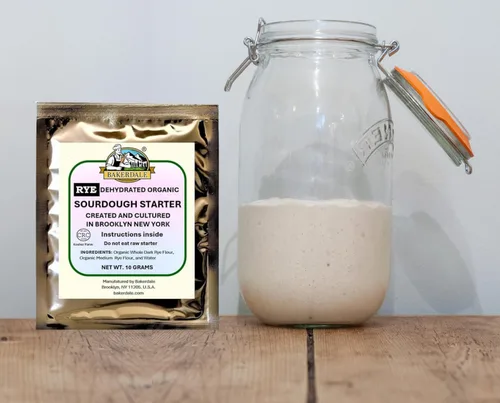 Vista 2 de Bakerdale Cultivo básico de masa madre de centeno natural deshidratado, sin OMG, fácil activación, apto para principiantes Auténtico iniciador